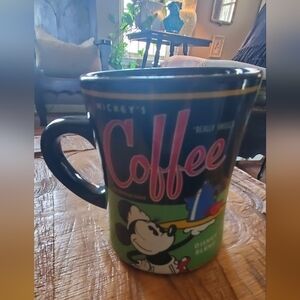 Disney Mug with Navy, Red and Green Mickey Design
